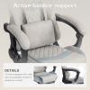 Ergonomic adjustable gaming chair with headrest and lumbar pillow, adjustable height, suitable for offices and gaming rooms