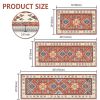 Kitchen Rug Sets 3 Piece with Runner Non Slip Kitchen Rugs and Mats Washable Kitchen Mats for Floor Thick Kitchen Floor Mat Carpet Runner Rugs for Hal