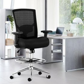 500 lbs Drafting Chair Tall Office Chair for Standing Desk, Extra Wide 21 inch Cushion