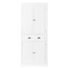 FCH Single Drawer Double Door Storage Cabinet White