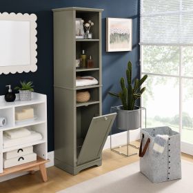 64" Tall Bathroom Storage Cabinet for Small Space, Floor Standing Cabinet for Living Room Bathroom Home Office Kitchen