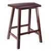 Katashi Fan Shape Counter Stool; Walnut