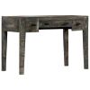 Desk Black 43.3"x19.7"x29.5" Solid Mango Wood
