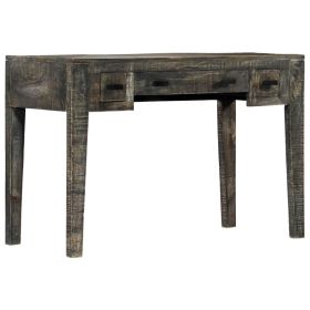 Desk Black 43.3"x19.7"x29.5" Solid Mango Wood