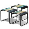 Three Piece Nesting Tables Solid Reclaimed Wood
