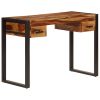 Desk with 2 Drawers 43.3"x19.7"x30.3" Solid Sheesham Wood