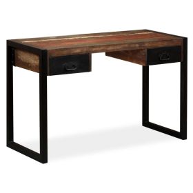 Desk with 2 Drawers Solid Reclaimed Wood 47.2"x19.7"x29.9"
