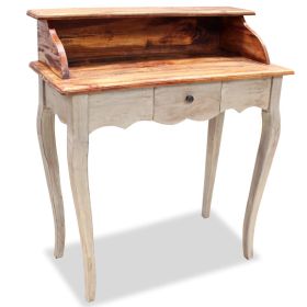 Writing Desk Solid Mahogany Wood 31.5"x15.7"x36.2"