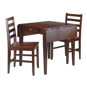 Hamilton 3-Pc Drop Leaf Dining Table with 2 Ladder Back Chairs