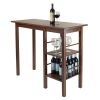 Egan Breakfast Table with 2 Side Shelves