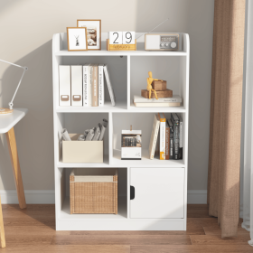 Kids Bookcase, Bookshelf with 6 Compartments, Freestanding Shelves and Cube Organizer, for Bedroom Living Room Office Closet School
