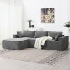 [VIDEO+New] 111.5*72" Minimalist Style Modular Sectional Sofa,Wrinkle-resistant Chenille Couch Set,L-Shaped Compressed Sofa for Living Room