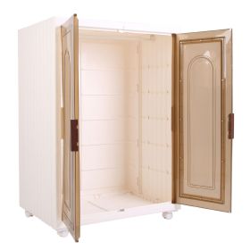 1-Cube Cell Small Wardrobe Closet Kids Wardrobe Clear Wardrobe Closet for Hanging Clothes Stackable Storage Cabinet with Magnetic Design for Living Ro