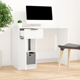 Desk White 39.4"x19.7"x29.5" Engineered Wood