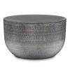 Johnsen - Metal Coffee Table - Antique Silver