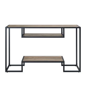 Idella Rustic Oak & Black Finish Sofa Table