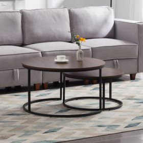Nesting Round Coffee Table Set of 2-piece