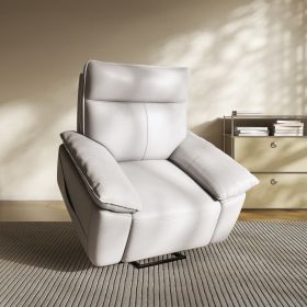 Power Lift Recliner for Elderly, Electric Reclining Chair with Massage and Heat, Single Sofa with USB Ports, Side Pockets for Living Room Bedroom