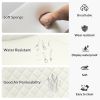 White PU Leather Dining Chair with Metal Legs, Chequer Upholstered Armless Chair Set of 4 for Kitchen, Restaurant, Living, Meeting Room