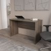 FM FURNITURE Rough Rock Minimalist Home Office Work Desk with Cable Management . Dark Walnut