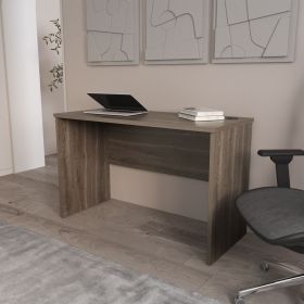FM FURNITURE Rough Rock Minimalist Home Office Work Desk with Cable Management . Dark Walnut