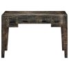 Desk Black 43.3"x19.7"x29.5" Solid Mango Wood
