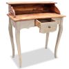 Writing Desk Solid Mahogany Wood 31.5"x15.7"x36.2"