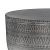 Johnsen - Metal Coffee Table - Antique Silver