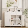 Storage Cabinets,Wooden Floor Cabinet,with Drawers and Shelves Storage Cabinets,Accent Cabinet for Living Room,Bedroom,Bathroom Furniture Home Decor(W
