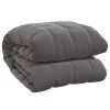 Weighted Blanket Grey Polyester, Glass beads 60 in x 80 in