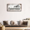 Canvas Wall Art for Farmhouse Wall Decor,Rustic Wall Art,Welcome To Our Farmhouse Sign Prints Painting Artwork Farm Themed Picture for Living Room Ent