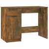 Desk Smoked Oak 39.4"x19.7"x29.5" Engineered Wood