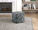 Modern Pouf Multi-Color Fabric Upholstered Ottoman, Non-Slip Floor Pouf, Bean Bag Chair, 1pc Sitting Pouf