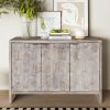 Accent Cabinet Farmhouse Style 3 Door Wooden Cabinet Sideboard Buffet Server Cabinet Storage Cabinet, for Living Room, Entryway, Hallway, Office