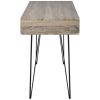 Desk with 2 Compartments Gray