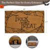 Decorative Halloween Welcome Mat Trick Treat 30x17 inch Natural Coco Coir Mats with Non Slip PVC Backing Indoor Outdoor Mats for Home & Office Floor M