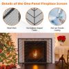 38 x 31 Inch Single Panel Fireplace Screen