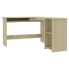 L-Shaped Corner Desk Sonoma Oak 47.2"x55.1"x29.5" Engineered Wood