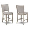 5pc Dining Set Contemporary Farmhouse Style Counter Height w 20-Inch White Faux Marble Lazy Susan All Tan / Beige Gray Finish Upholstered Chairs Woode