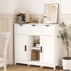 Storage Cabinets,Wooden Floor Cabinet,with Drawers and Shelves Storage Cabinets,Accent Cabinet for Living Room,Bedroom,Bathroom Furniture Home Decor(W