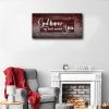 Canvas Wall Art for Living Room,God Knew My Heart Needed You Quote Painting,Canvas Prints Vintage Picture Framed Artwork for Bedroom Couples Home Wall