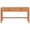 Desk with 2 Drawers 55.1"x15.7"x29.5" Teak Wood