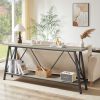 70.9 Inch Extra Long Sofa Table, Console Behind Sofa, Entryway Table with 2 Tier Storage Shelves for Hallways, Living Rooms,Foyers,Entryways