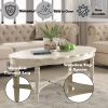 Fordon French Antique White Finish Coffee Table