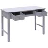 Writing Desk Gray 43.3"x17.7"x29.9" Wood