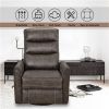 Swivel Glider Rocker Recliner Chair for Nursery,Manual Swivel Rocking Recliner,Mordern Home Theater Seating Soft Reclining Chairs for Living Room
