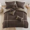 7 Piece Micro Corduroy Comforter Set