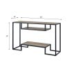 Idella Rustic Oak & Black Finish Sofa Table
