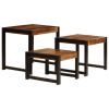 Nesting Tables 3 pcs Solid Sheesham Wood