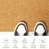 Welcome Doormats Natural Coco Coir Mats with Non Slip PVC Backing Indoor Outdoor Mats for Home & Office Floor Mats for Door Decor Patio Decor Plain En